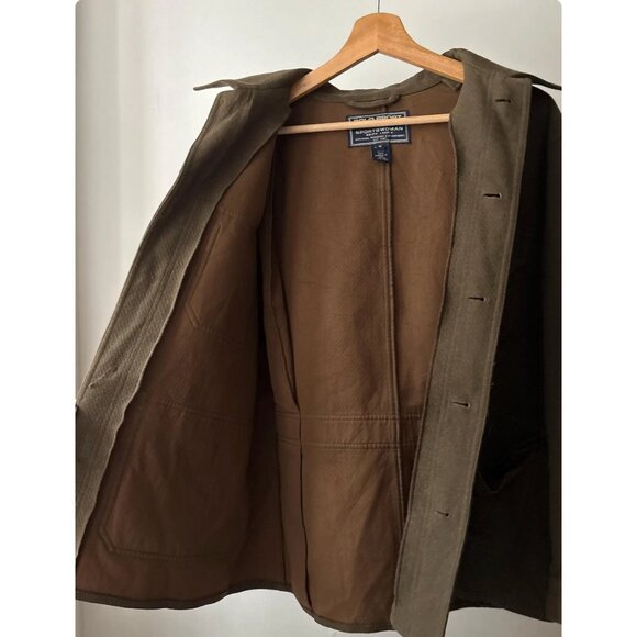 1990s Polo Ralph Lauren Wool Jacket | Vintage Green Sport Coat with Pockets - Picture 7 of 11